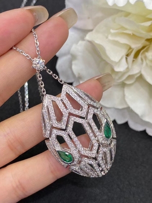 Luxury Wedding 18K Gold Diamond Necklace Custom Jewelry Pendant