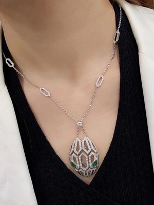 Luxury Wedding 18K Gold Diamond Necklace Custom Jewelry Pendant