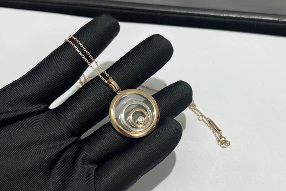 Chopard Happy Diamonds Spirit Necklace 18K Rose&White Gold Với Một Kim cương