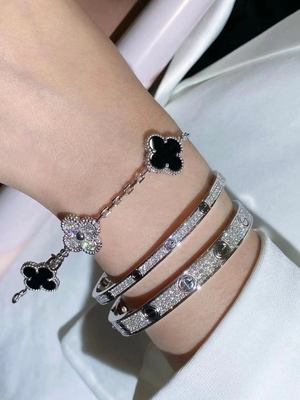 Nhạc kim cương thực Brand 18k vàng rắn HK