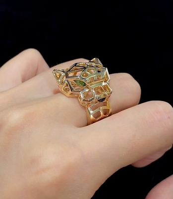 OEM ODM 18K Vàng Kim cương Nhẫn Panther Nhẫn Jaguar Nhẫn hổ Nhẫn tùy chỉnh