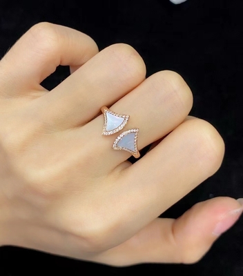 Ưu tiên chất lượng sang trọng 18K vàng kim cương nhẫn tùy chỉnh đồ trang sức Divas Dream Ring