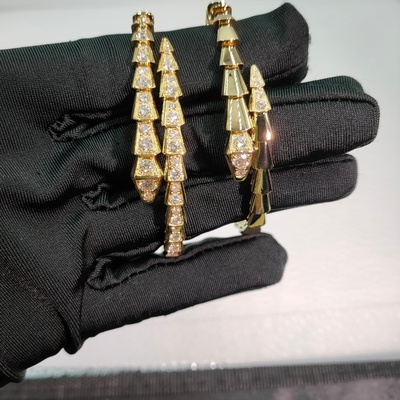 18k vàng kim cương một cuộn rắn Viper vòng tay Bulgari trang sức cao cấp