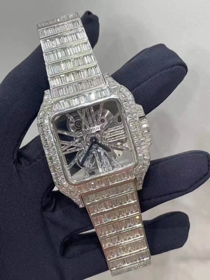 Đồng hồ Moissanite tùy chỉnh Đồng hồ khối đá tùy chỉnh Nhà sản xuất đồng hồ khối đá Trung Quốc